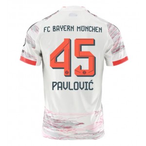 Fotbalové Dres Bayern Munich Aleksandar Pavlovic #45 Venkovní Oblečení 2025-26 Krátký Rukáv